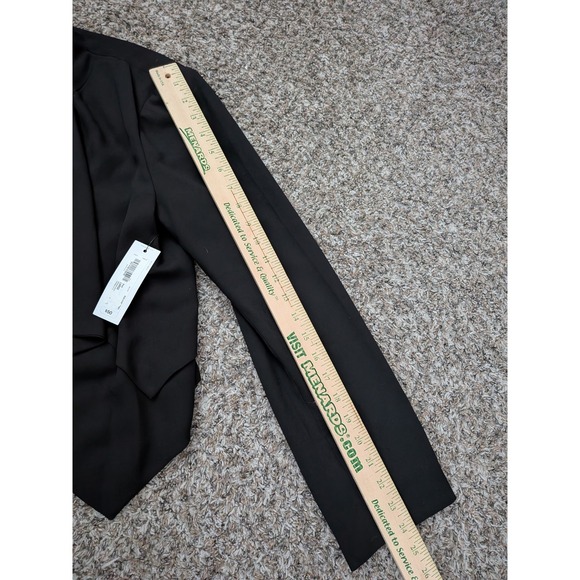 Bisou Bisou Jacket Blazer Size Large Black Womens Dressy Business NWT - Picture 9 of 12